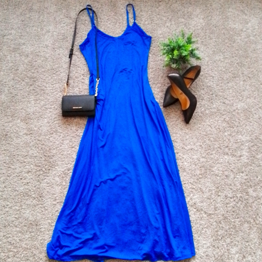 Blue maxi dress